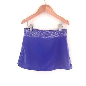 7/8 NWOT Active Technical Skort Yoga Skirt Integrated Bike Shorts, Sporty Purple
